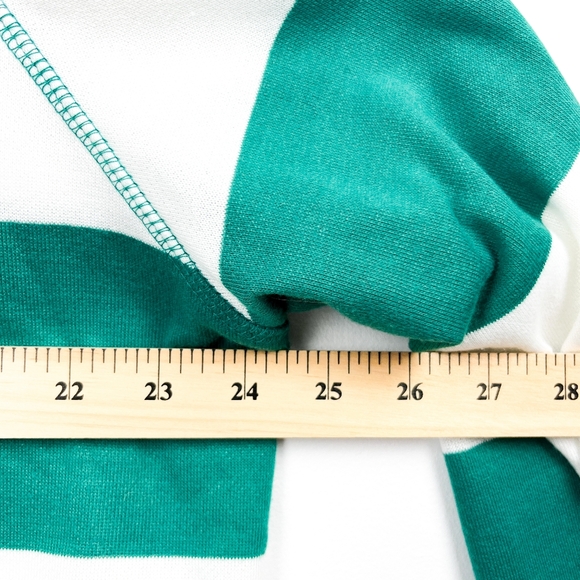 myStyle Long Sleeve White & Green Striped Hoodie - Picture 10 of 11